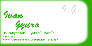 ivan gyuro business card